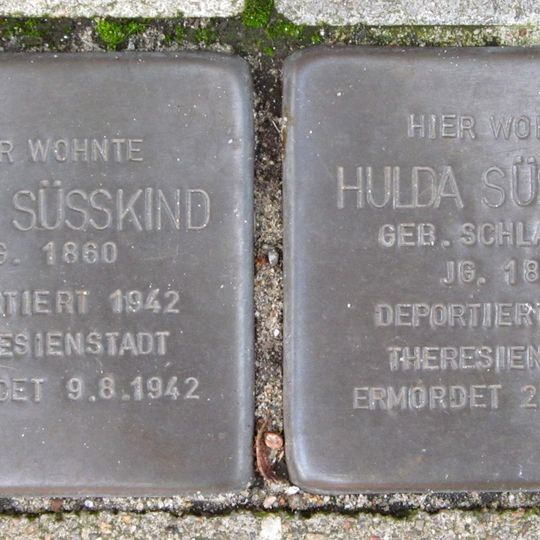 Stolperstein en memoria de Hulda Süßkind