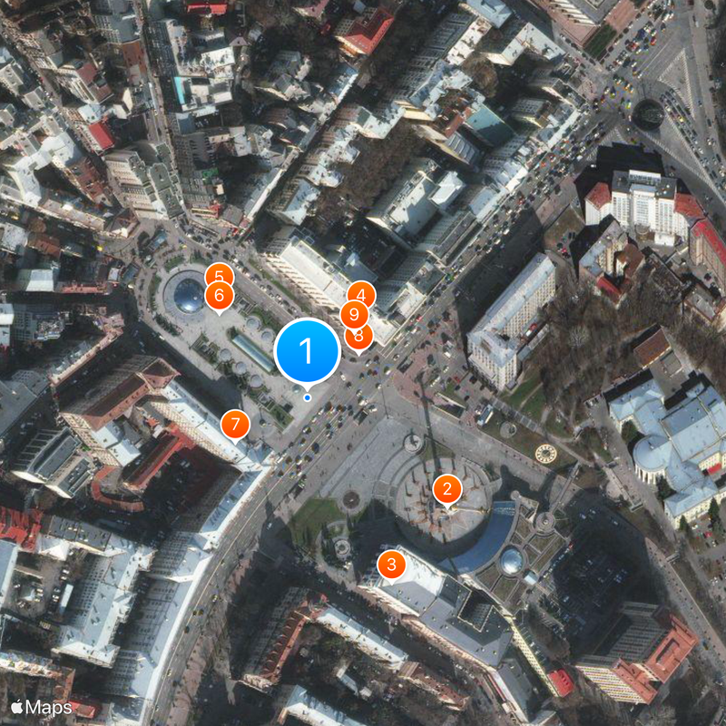 Plaza de la Independencia Mapa