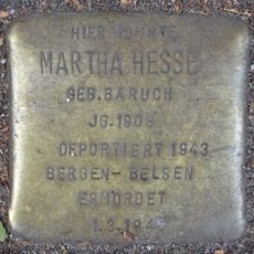 Stolperstein en memoria de Martha Hesse