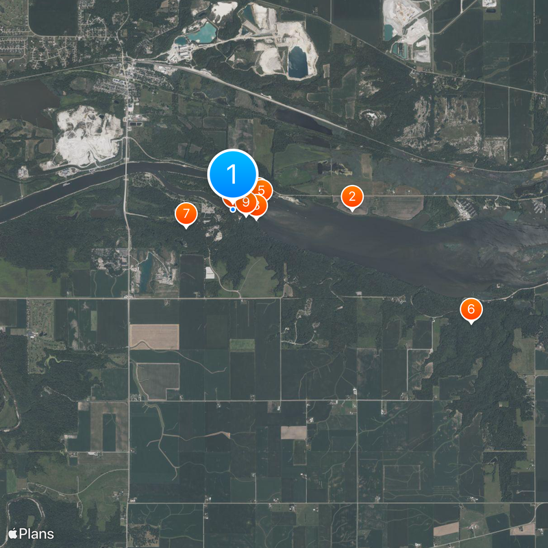 Parc d'État Starved Rock Carte