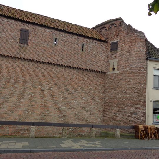 Resten van de middeleeuwse stadsmuur