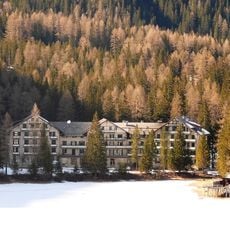 Hotel Pragser Wildsee with St. Mary's Chapel