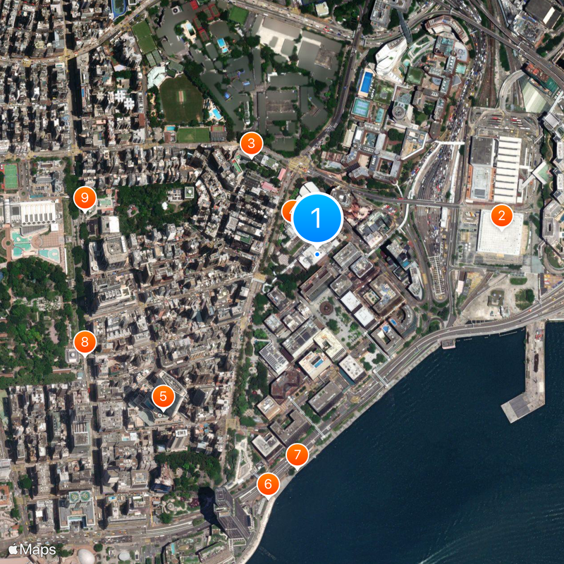 Hong Kong Science Museum Kaart