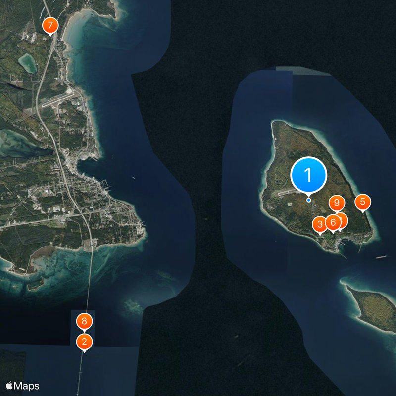 Mackinac Island Mapa