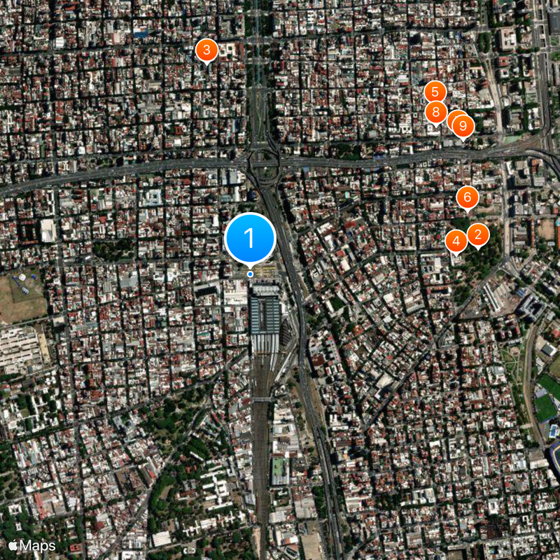 Constitución train station Map