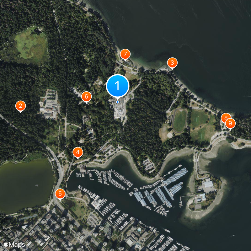 Aquarium de Vancouver Carte