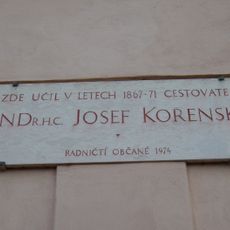 Pamětní deska Josefu Kořenskému v Radnicích
