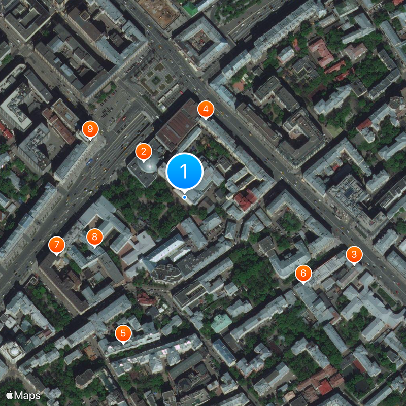 Mossovet Theatre Map