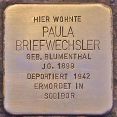 Stolperstein dedicated to Paula Briefwechsler geb. Blumenthal