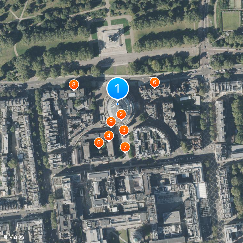 Royal Albert Hall Mapa