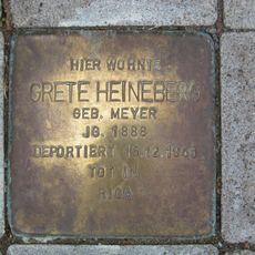 Stolperstein em memória de Grete Heineberg