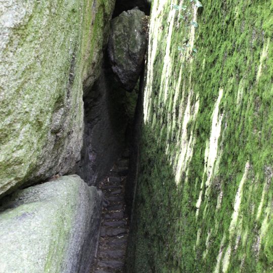 Herzbeutelgässchen am Burgberg NW von Falkenstein