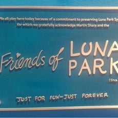 Friends of Luna Park plaque