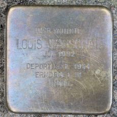 Stolperstein en memoria de Louis Wagschal