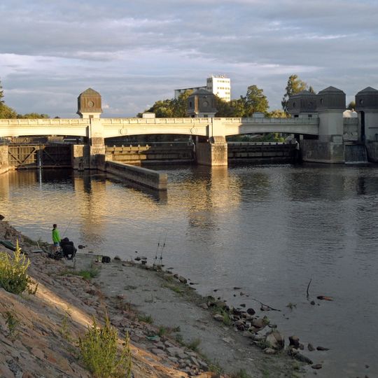 Most přes Labe v Přelouči