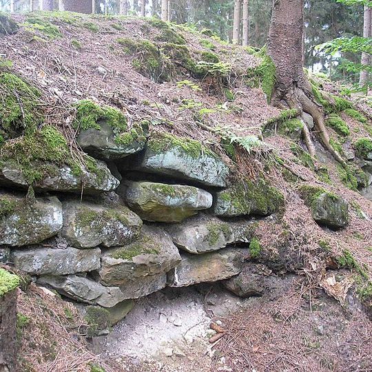 Felsen an der Burgruine in Altenstein