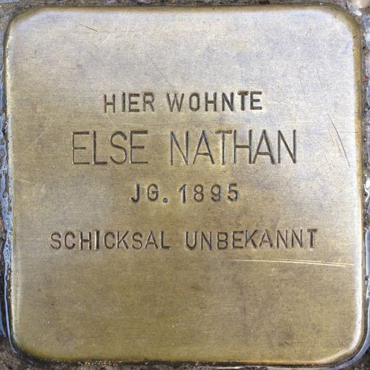 Stolperstein en memoria de Else Nathan