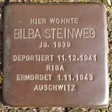 Stolperstein dedicated to Bilba Steinweg