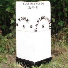 Milepost Approximately 12 Metres To South Of Junction With Sandhole Lane