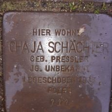 Stolperstein dedicated to Chaja Schächter