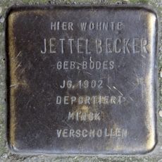 Stolperstein dedicated to Jettel Becker