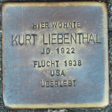 Stolperstein à la mémoire de Kurt Liebenthal