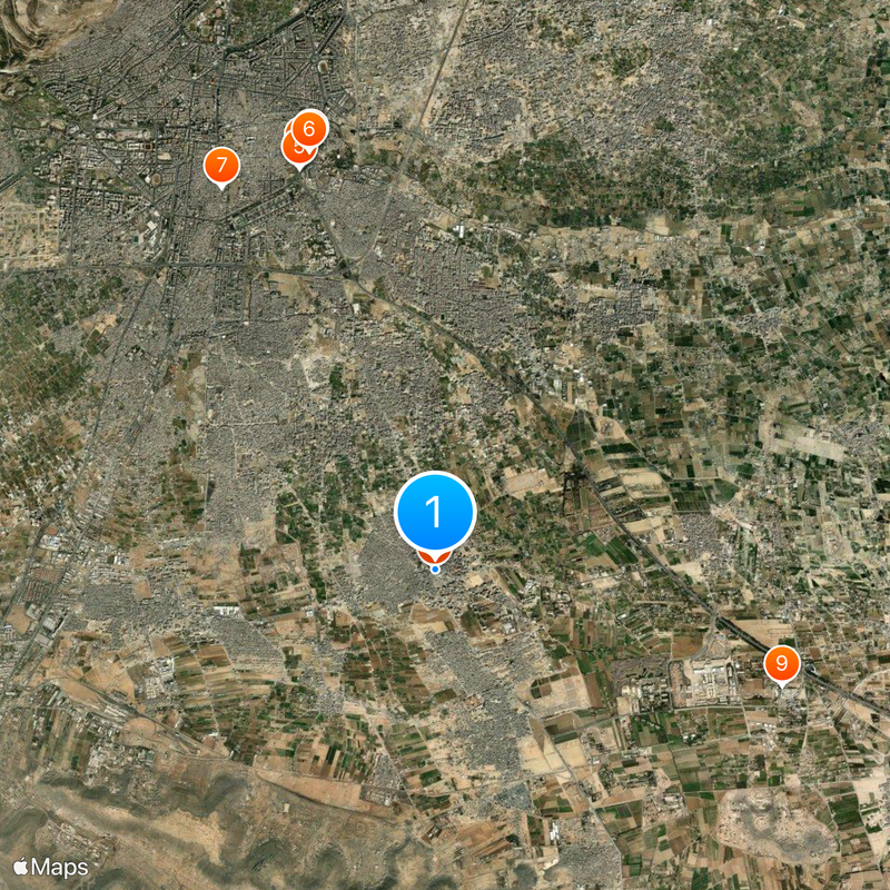 Mezquita de la Sayyidah Záynab Mapa