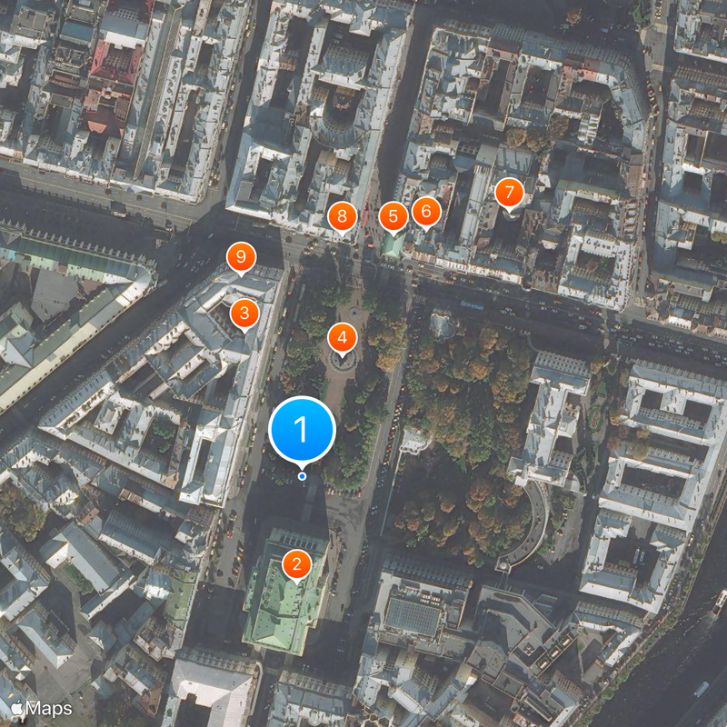 Ostrovsky Square Mappa