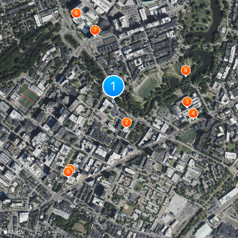 Simmons University Map