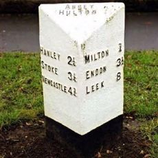 Milepost, between Milton & Abbey Hulton