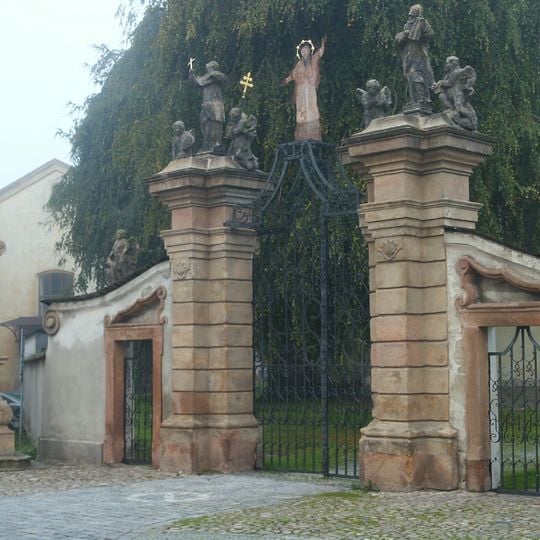 Gate of Holy Trinity Church in Hostinné