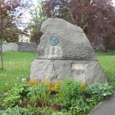 Pomník Julia Fučíka na Kostelním náměstí ve Vejprtech