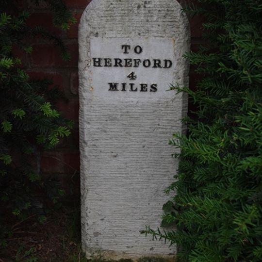Milestone In Front Of Sutton Mission Hall