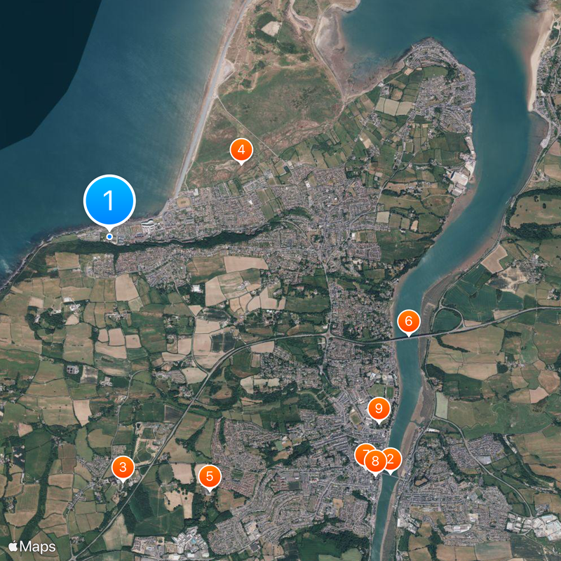 Westward Ho! Map