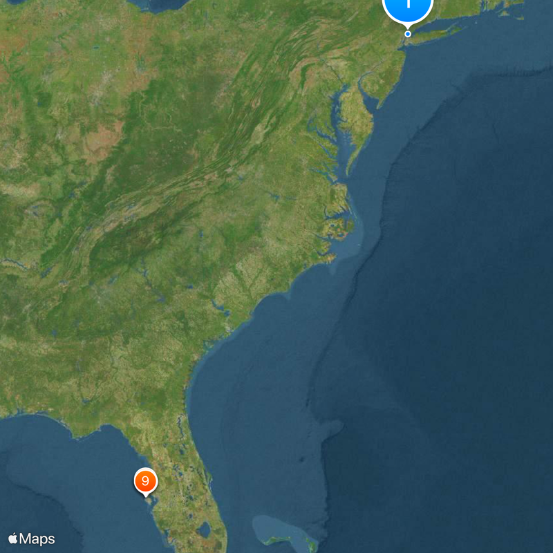 North and South Brother Islands Map
