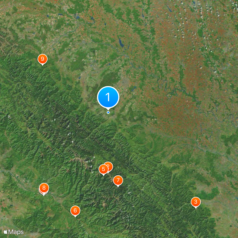 Obwód iwanofrankiwski Mapa