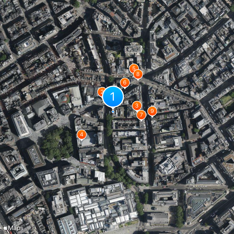 Wyndham's Theatre Map