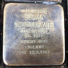 Stolperstein à la mémoire de Selma Schmulewitz