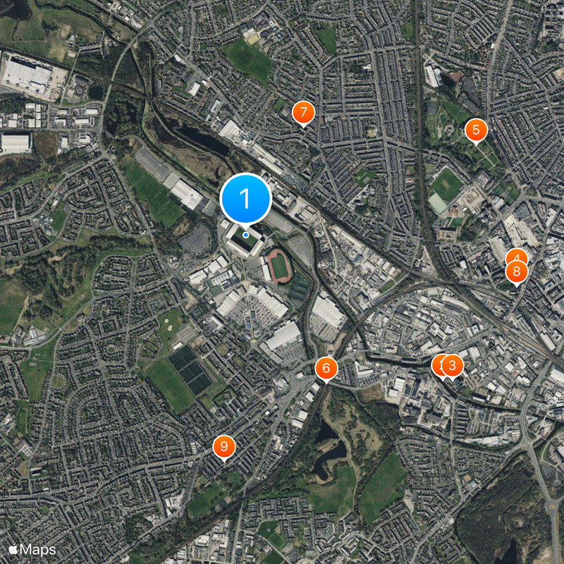 DW Stadium Map