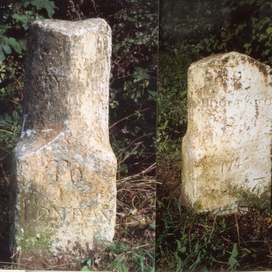 Milestone On A4 Approximately 300 Metres To West Of Benham Park East Lodge