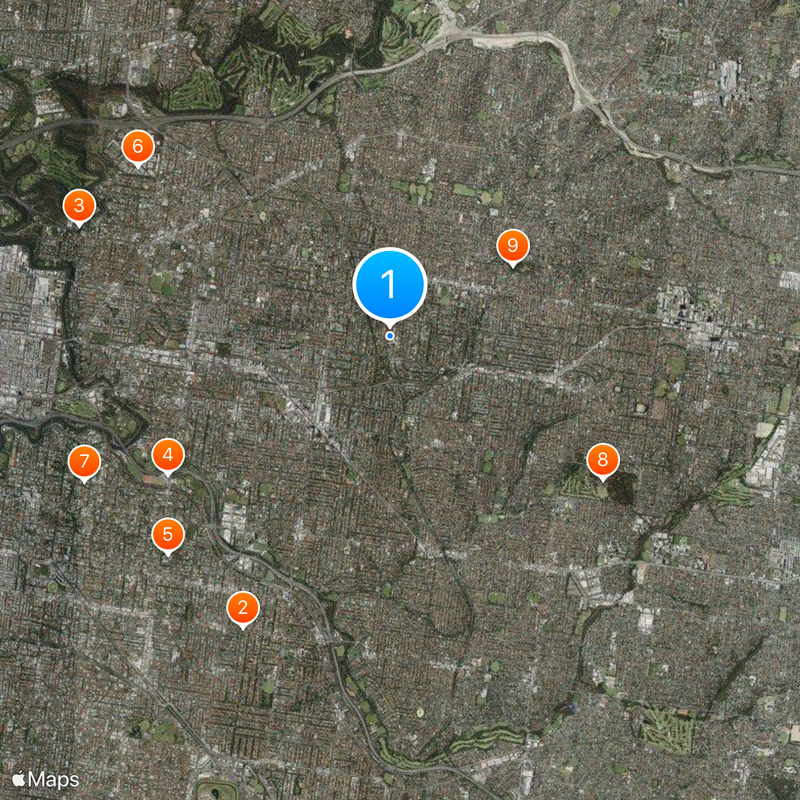 Canterbury Girls Secondary College Map