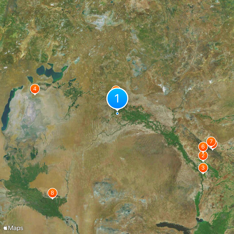 Oblast Qızılorda Kaart