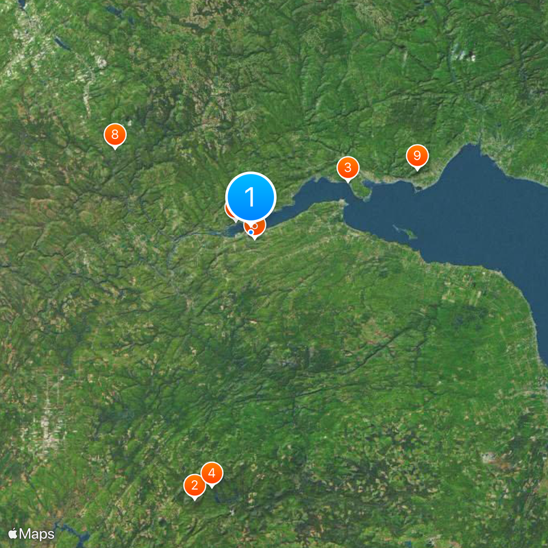 Sugarloaf Mountain Kaart