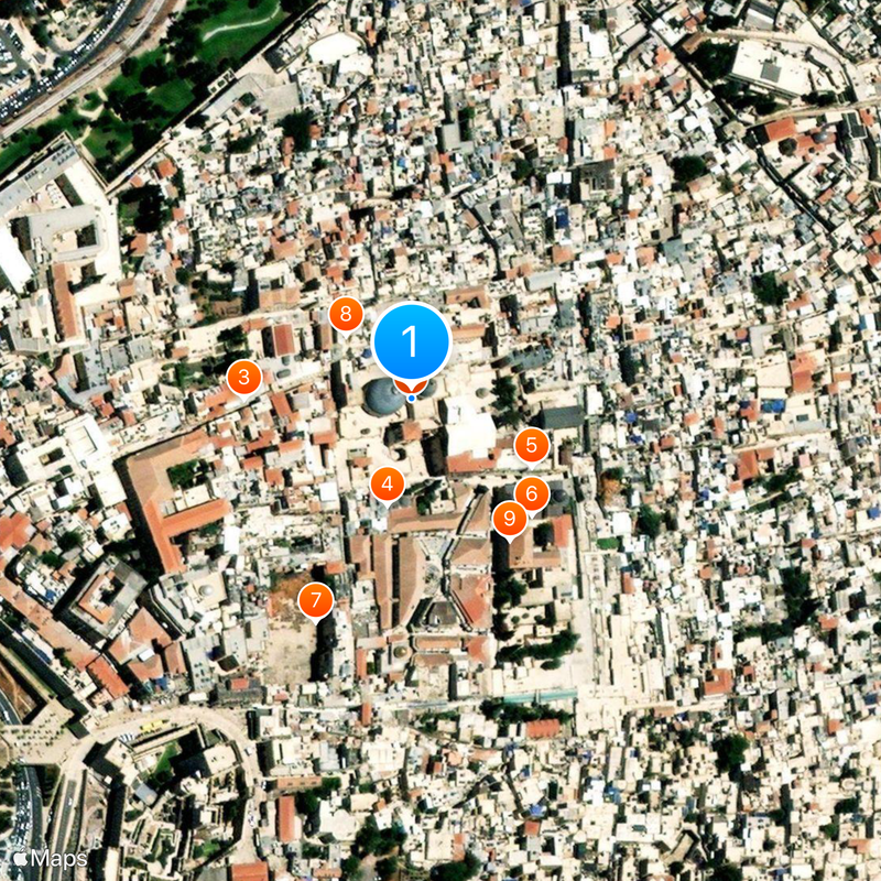 Basilica del Santo Sepolcro Mappa