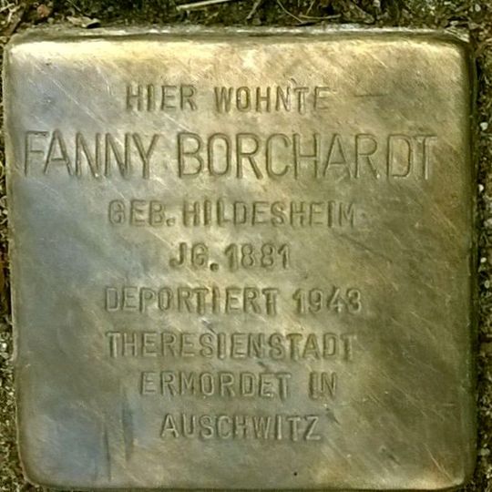 Stolperstein en memoria de Fanny Borchardt