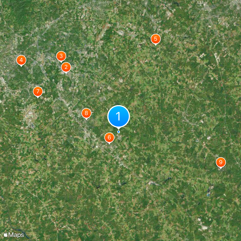 Upstate South Carolina Map
