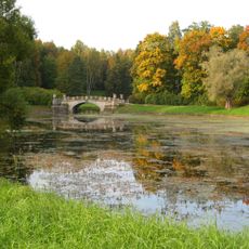 Visconti pond in Pavlovsk park