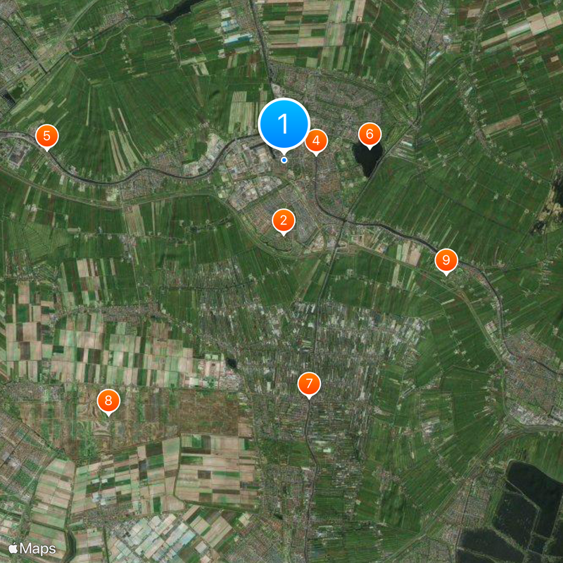 Alphen aan den Rijn Mapa