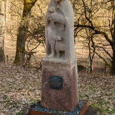 Skulptur Schäfer mit Lamm