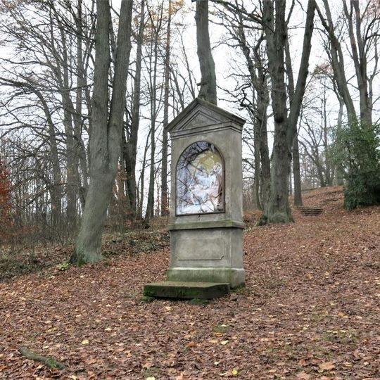 Kaplička XIV. zastavení křížové cesty u Cvikova
